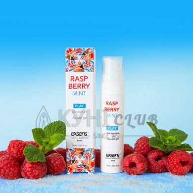 Стимулювальний гель EXSENS Kissable Raspberry Mint 15мл можна для поцілунків, охолоджувальний 108796 фото