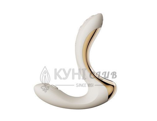 Вібратор-пульсатор з вакуумною насадкою Zalo &ndash; Talis G-Spot PulseWave Vibrator Ivory White 109883 фото