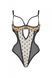 Еротичне боді Passion MARINA BODY, L/XL, beige, з відкритими чашками 107721 фото 3