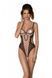 Еротичне боді Passion MARINA BODY, L/XL, beige, з відкритими чашками 107721 фото 1