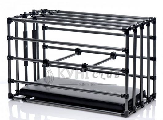 Міцна розбірна клітка для покарань Kennel Adjustable Bondage Cage 102336 фото