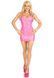 Виниловое мини-платье Leg Avenue Pink vinyl mini dress L, розовое 107206 фото 7