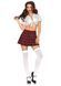 Еротичний костюм школярки Leg Avenue Classic School Girl M/L, спідниця + кроп-топ на зав&rsquo;язках 105897 фото 2
