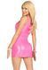 Виниловое мини-платье Leg Avenue Pink vinyl mini dress L, розовое 107206 фото 2