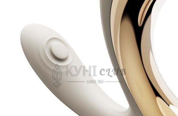 Вібратор-пульсатор з вакуумною насадкою Zalo &ndash; Talis G-Spot PulseWave Vibrator Ivory White 109883 фото