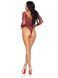 Сітчасте боді зі стразами Leg Avenue Crystalized fishnet bodysuit Burgundy One Size 107155 фото 6