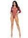 Сітчасте боді зі стразами Leg Avenue Crystalized fishnet bodysuit Burgundy One Size 107155 фото 5