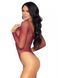 Сітчасте боді зі стразами Leg Avenue Crystalized fishnet bodysuit Burgundy One Size 107155 фото 3