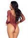 Сітчасте боді зі стразами Leg Avenue Crystalized fishnet bodysuit Burgundy One Size 107155 фото 2