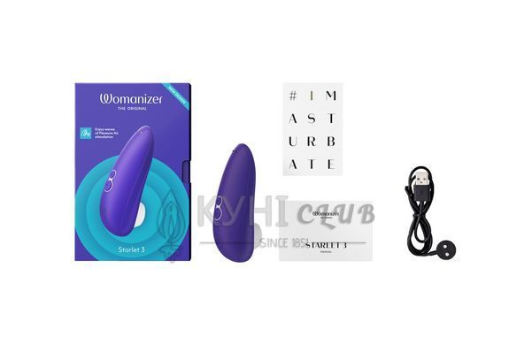Вакуумний кліторальний стимулятор Womanizer Starlet 3 INDIGO 106771 фото