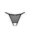 Прозорі стрінги з доступом Obsessive Celia Noir crotchless thong XS/S 105846 фото 5