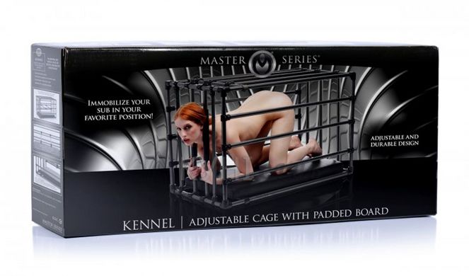 Прочная разборная клетка для наказаний Kennel Adjustable Bondage Cage 102336 фото