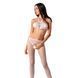 Відкритий бодістокінг Passion BS080 white 102589 фото 1