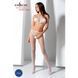 Відкритий бодістокінг Passion BS080 white 102589 фото 2