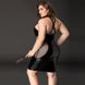 Еротична сукня JSY &laquo;Спокуслива Міла&raquo; Plus Size Black, прозорі вставки, стрепи, халтер 106412 фото 4