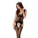 Бодістокінг Passion BS046 black, комбінезон з імітацією панчох 109408 фото 1