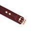 Кожаный ошейник с поводком Liebe Seele Wine Red Curved Collar, замок-сердечко 107465 фото 9