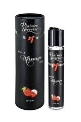 Масажна олія Plaisirs Secrets Litchi (59 мл) з афродизіаками, їстівна, подарункове паковання 100107 фото