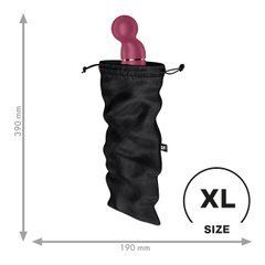 Мішечок для секс-іграшок Satisfyer Treasure Bag XL, чорний, на шнурку 109629 фото