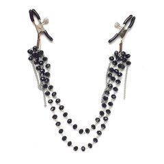 Затискач для сосків Art of Sex - Nipple clamps Sexy Jewelry Black 103760 фото