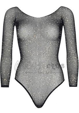 Сетчатое боди со стразами Leg Avenue Crystalized fishnet bodysuit Black One Size 107156 фото