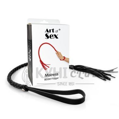 Плеть из экокожи Art of Sex - Mistress, черный 107653 фото