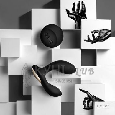 Масажер простати LELO Hugo Black, 2 мотори, пульт ДК, керування рухом 106041 фото