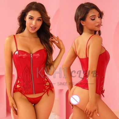 Корсет JSY &laquo;Соковита Карен&raquo; з мокрим ефектом One Size, корсет, трусики 108404 фото