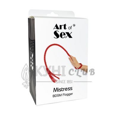 Плеть из экокожи Art of Sex - Mistress, черный 107653 фото
