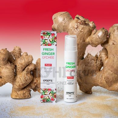 Стимулювальний гель EXSENS Kissable Fresh Ginger Litchi 15мл, можна для поцілунків, охолоджувальний 108797 фото