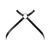 Портупея з екошкіри Bijoux Indiscrets MAZE &mdash; Cross Chest Harness Black 104609 фото
