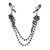 Зажимы для сосков Art of Sex - Nipple clamps Sexy Jewelry Black 103760 фото