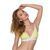 Спортивный топ с двойными бретелями Passion PS007 TOP yellow, size L 102270 фото