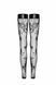Чулки без мыска Noir Handmade F243 Tulle stockings with patterned flock embroidery, S 108153 фото 5