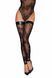 Чулки без мыска Noir Handmade F243 Tulle stockings with patterned flock embroidery, S 108153 фото 3