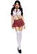 Костюм школярки Leg Avenue Miss Prep School XS, топ, спідниця, краватка, бантики 106536 фото 2