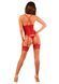 Прозрачный корсет Obsessive Lacelove corset XL/2XL Red, кружево, подвязки для чулок 106653 фото 2