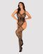 Ажурний бодістокінг під павутину Obsessive Bodystocking G325 black S/M/L, чорний, комбінезон 105231 фото 3