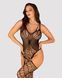 Ажурний бодістокінг під павутину Obsessive Bodystocking G325 black S/M/L, чорний, комбінезон 105231 фото 1