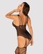 Ажурний бодістокінг під павутину Obsessive Bodystocking G325 black S/M/L, чорний, комбінезон 105231 фото 2
