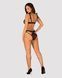 Полупрозрачный эротический комплект Obsessive Obsessivia 2pcs set black L/XL, бюстгальтер и трусики, 105282 фото 4