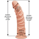 Фаллоимитатор Doc Johnson The D - Ragin D - 8 Inch Without Balls - ULTRASKYN, диаметр 5,1см 109357 фото 2