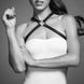 Портупея з екошкіри Bijoux Indiscrets MAZE &mdash; Cross Chest Harness Black 104609 фото 2