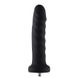 Силиконовый фаллоимитатор для секс-машин Hismith 7.1″ Anal Dildo Black, система KlicLok 104183 фото 3